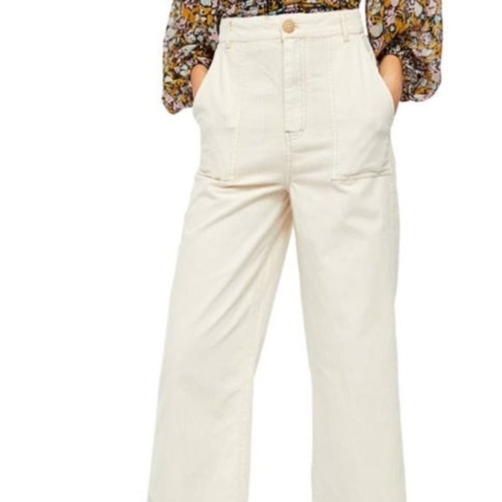 FREE PEOPLE Sunday Skies Straight Leg Pants NWT - Size 0 - Picture 4 of 7